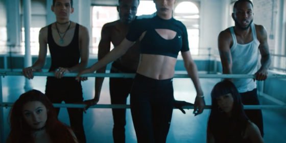 Nike ad featuring tran voguer Leiomy Maldonado