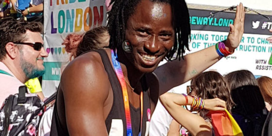 Bisi Alimi, activist from Nigeria at London Pride