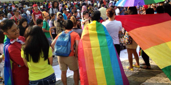 International Day Against Homophobia in Jakarta, Indonesia, 2015