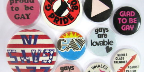 Gay badges from the 80s Glad To Be Gay