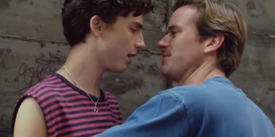 Armie Hammer and Timothée Chalamet in Call Me by Your Name
