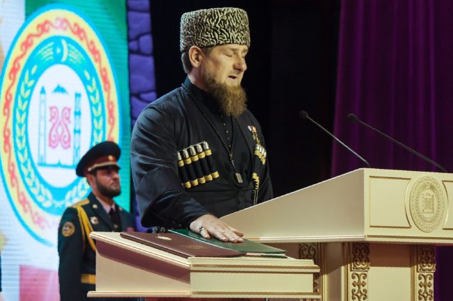 Ramzan Kadyrov takes an oath
