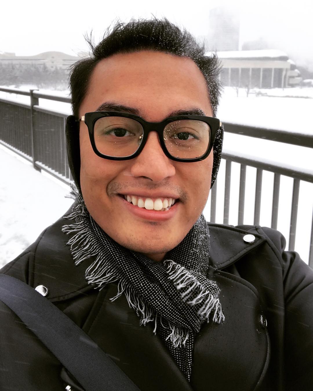 Selfie of Zulfikar Fahd in the snow