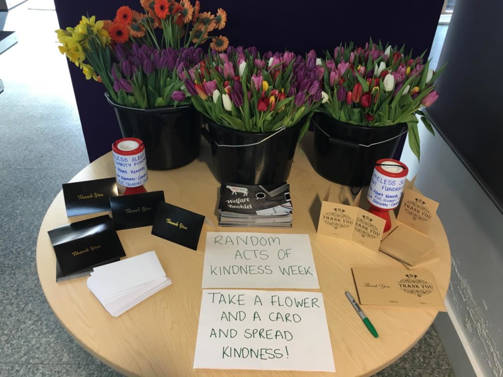 The random acts of kindness table at RVC | Photo: Hatti Smart