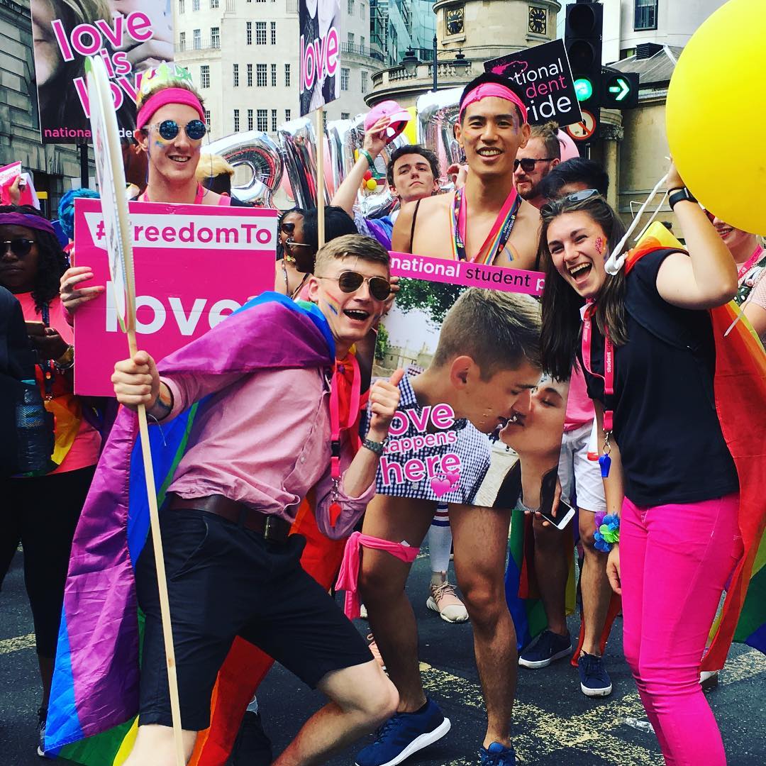 Hatti and Nathan at London Pride | Photo: Instagram