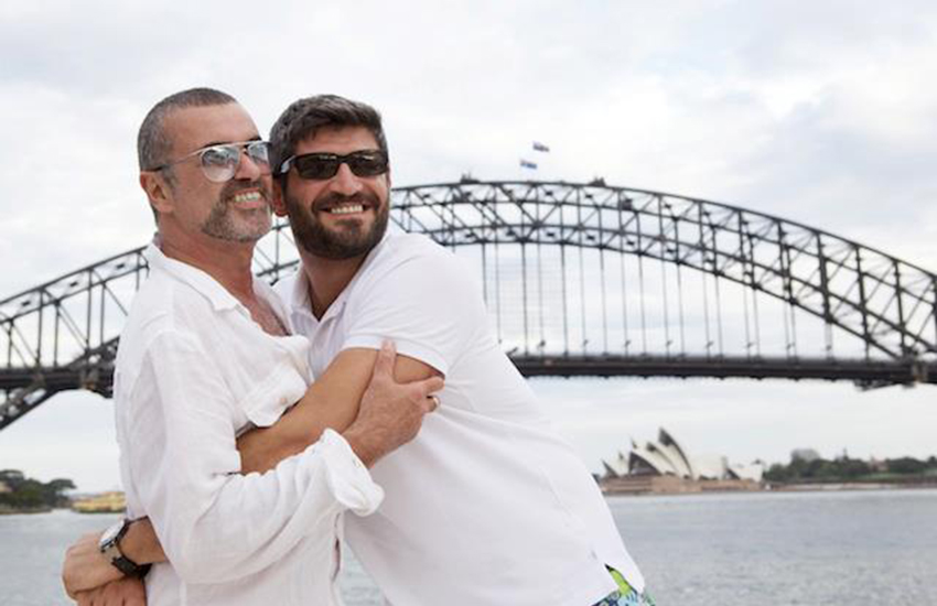 George Michael and his boyfriend, photographer Fadi Fawaz