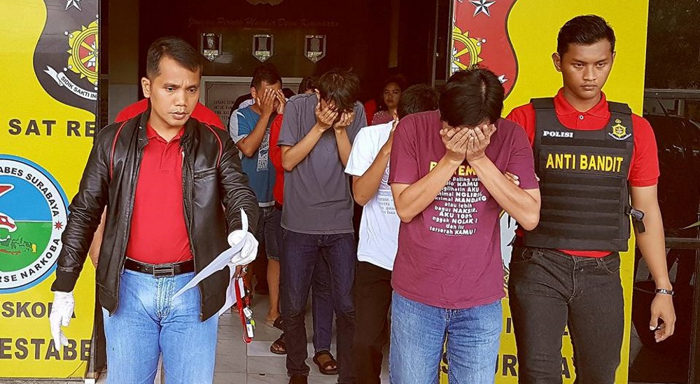 Indonesian men arrested