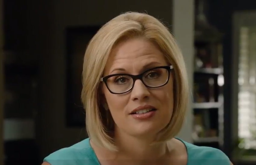 Sinema in a campaign video