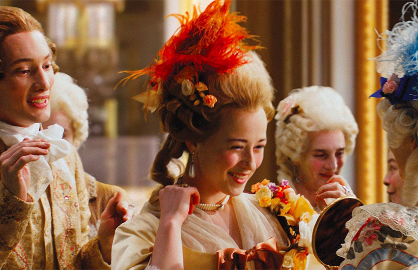 The queen in a scene from the 2006 film, Marie Antoinette.