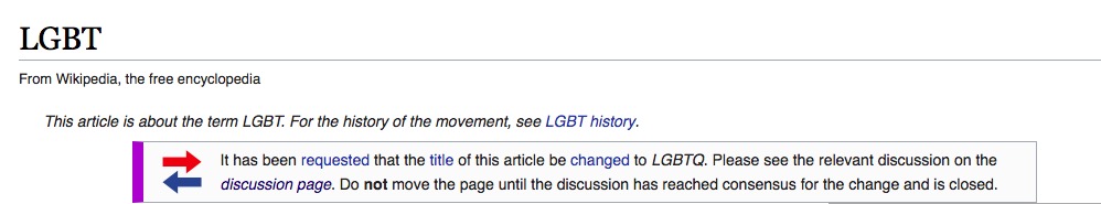 Wikipedia's LGBT page