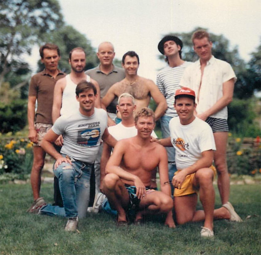 A group of gay men in South Hampton, 1986