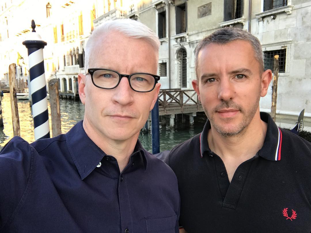 Anderson Cooper and Benjamin Maisani in Venice