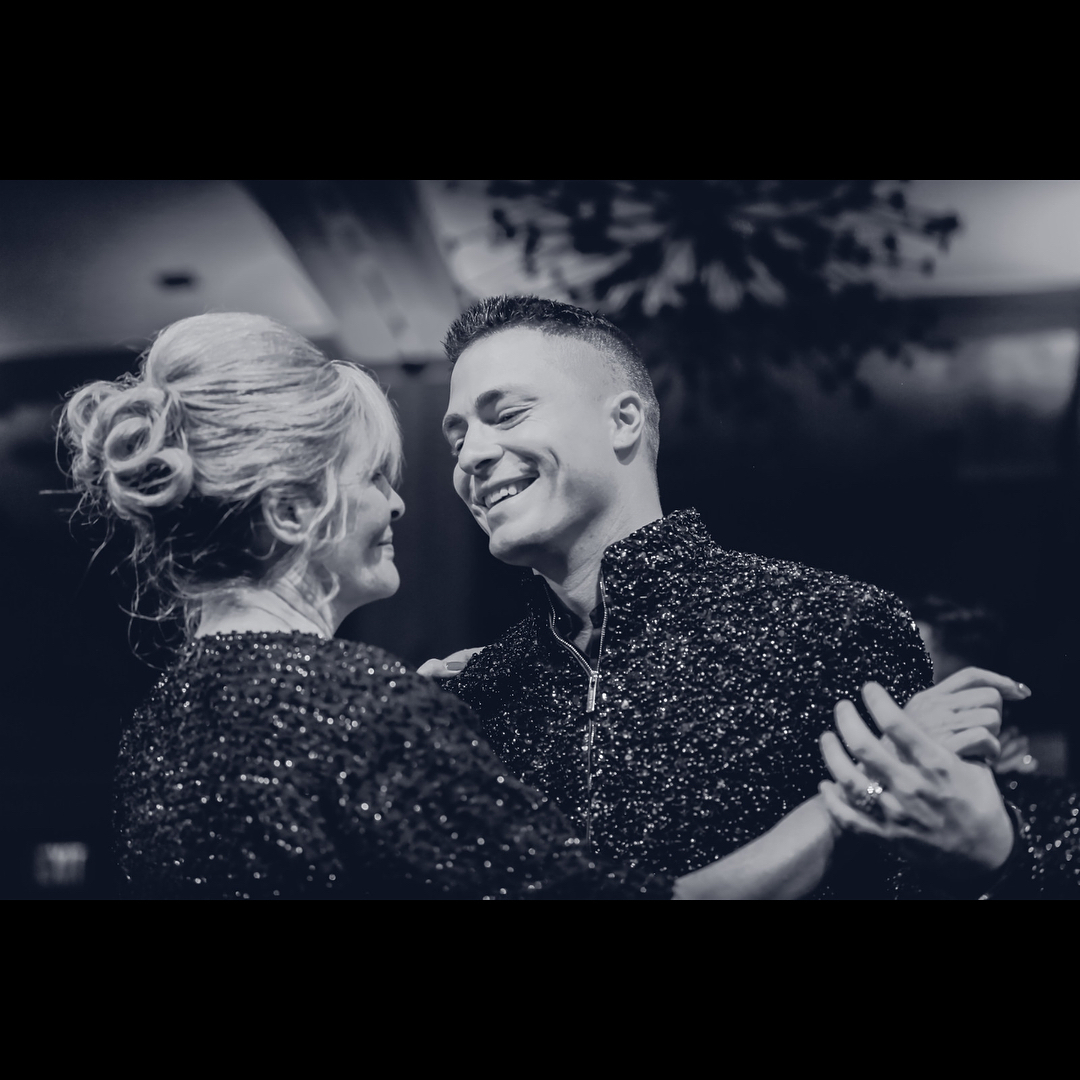 Colton Haynes dancing with his mother Dana