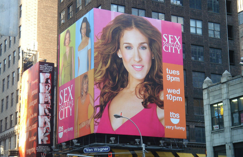 Sex and the City poster in New York City