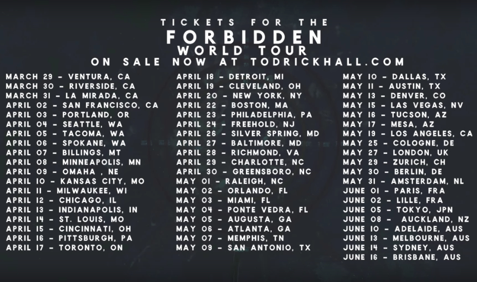 Todrick Hall tour dates