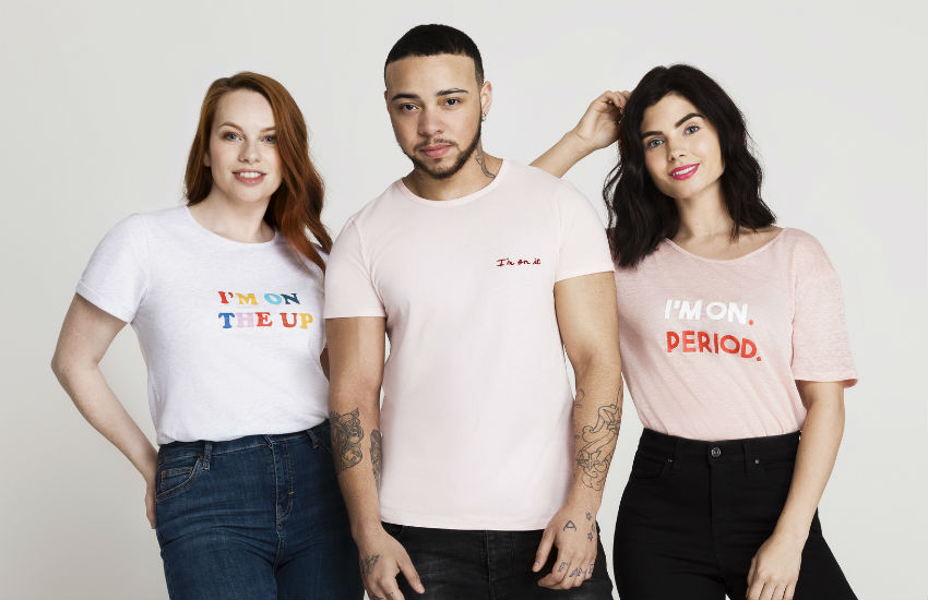 Kenny (center) and other models in the 'I'M ON' campaign 