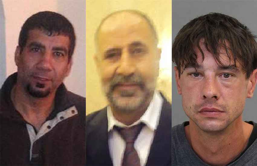 Photos of Soroush Mahmudi, Majeed Kayhan and Dean Lisowick from Toronto police)