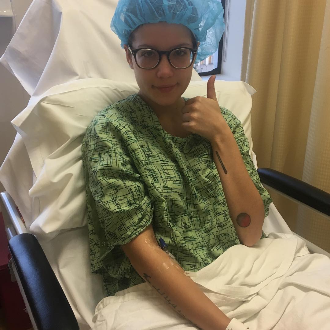 Halsey in the hospital