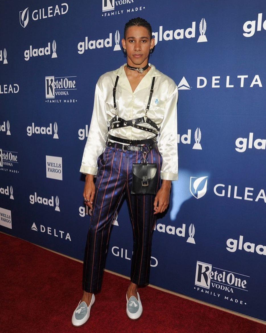 Keiynan Lonsdale at the GLAAD Media Awards