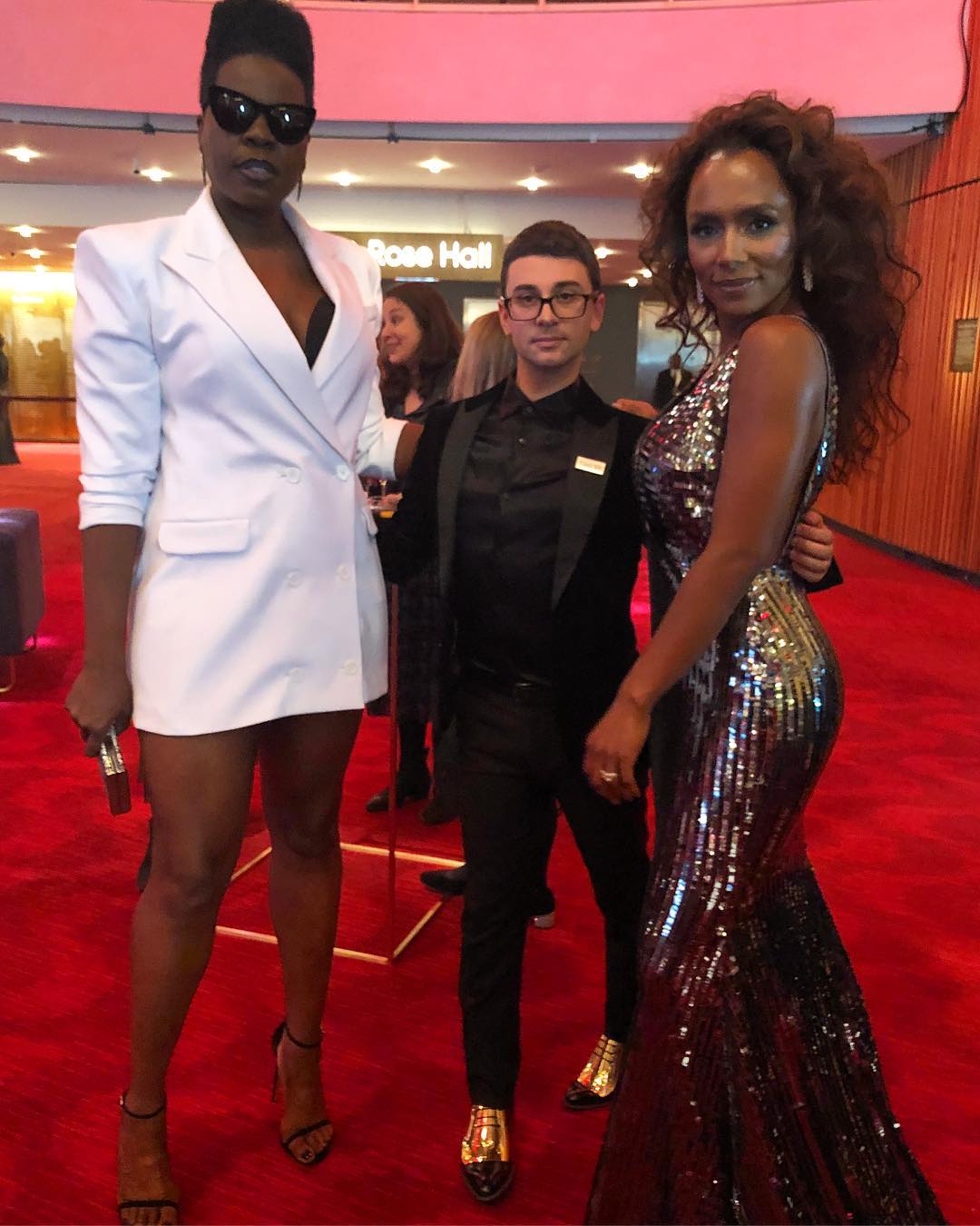 Chrisian Siriano, Leslie Jones, and Janet Mock at the gala