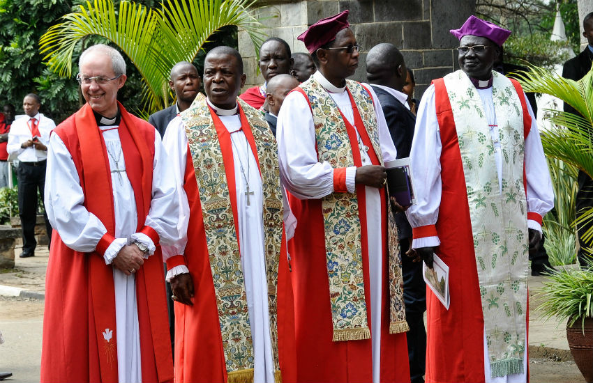 Justin Welby with African bishops