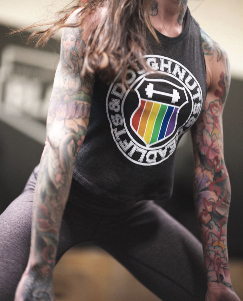 Doughnuts and Deadlifts Pride collection