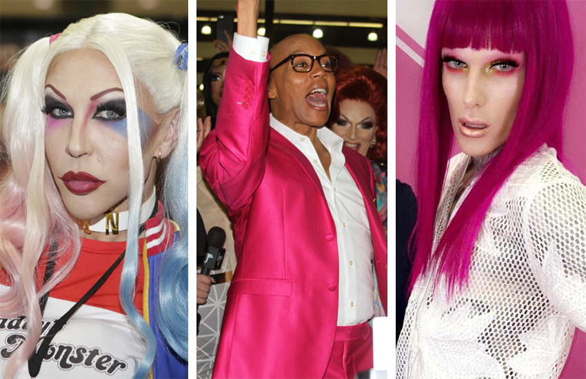 RuPaul (centre) brought Dragcon back to Los Angeles over the weekend