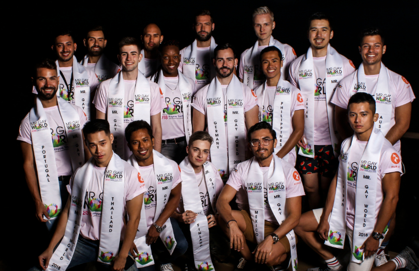 Mr Gay World competitors