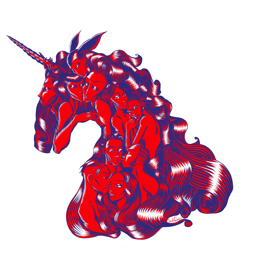 Sadi Guran's unicorn-inspired illustration