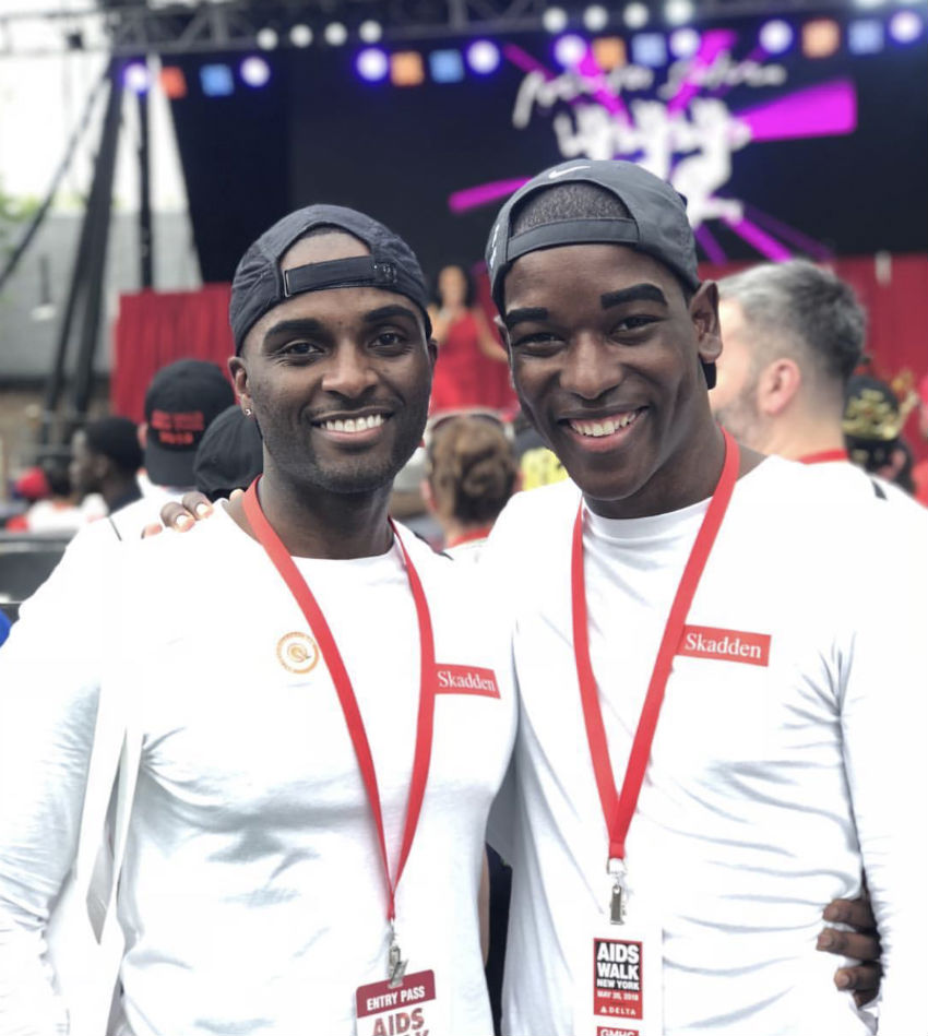 Dom and Nick Spence at AIDS Walk