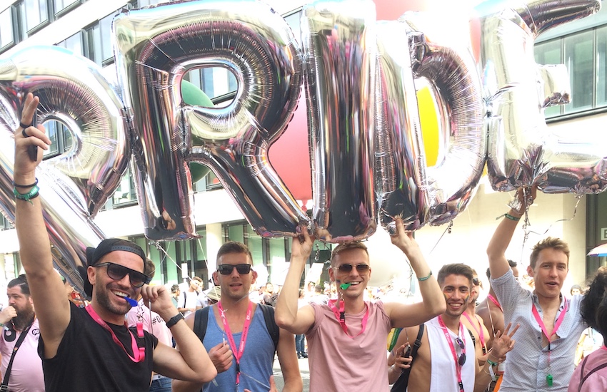 The group at last year's London Pride parade | Photo: Supplied – Architecture LGBT+