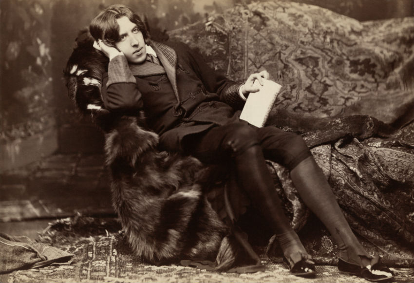 Oscar Wilde, aged approximately 28, photographer in New York City in 1882 