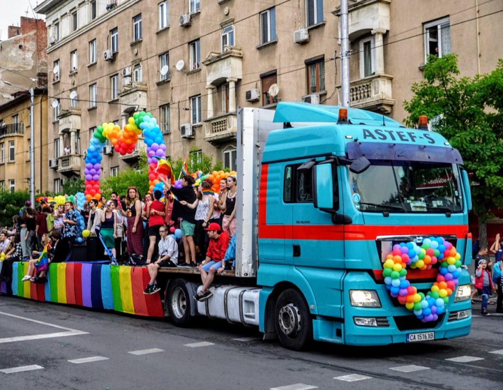 A float at Sofia Pride