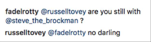 Comments on Russell Tovey's Instagram