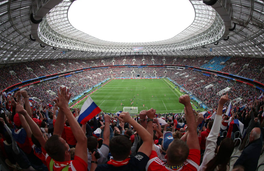 Russia's first World Cup match against Saudi Arabia