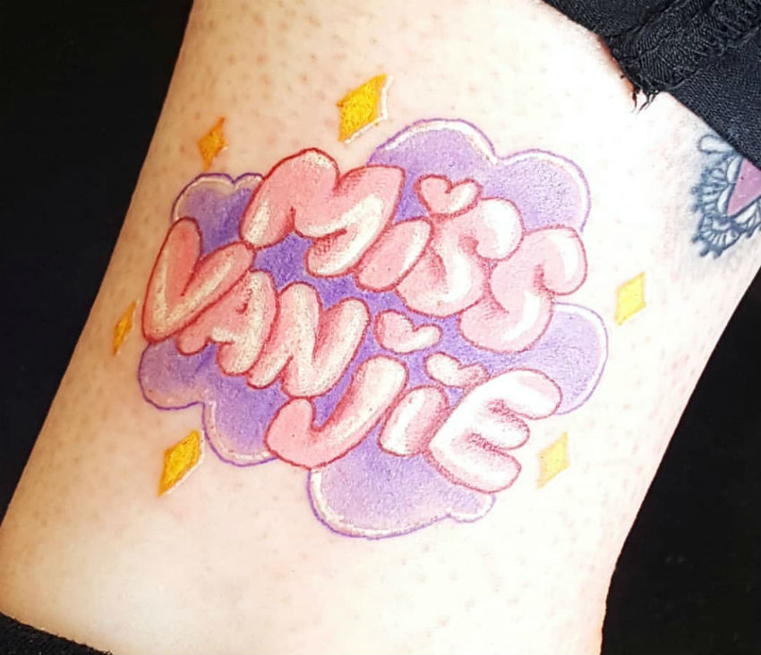 Remember her name! Miss Vanjie tattoo on @borg_princess 