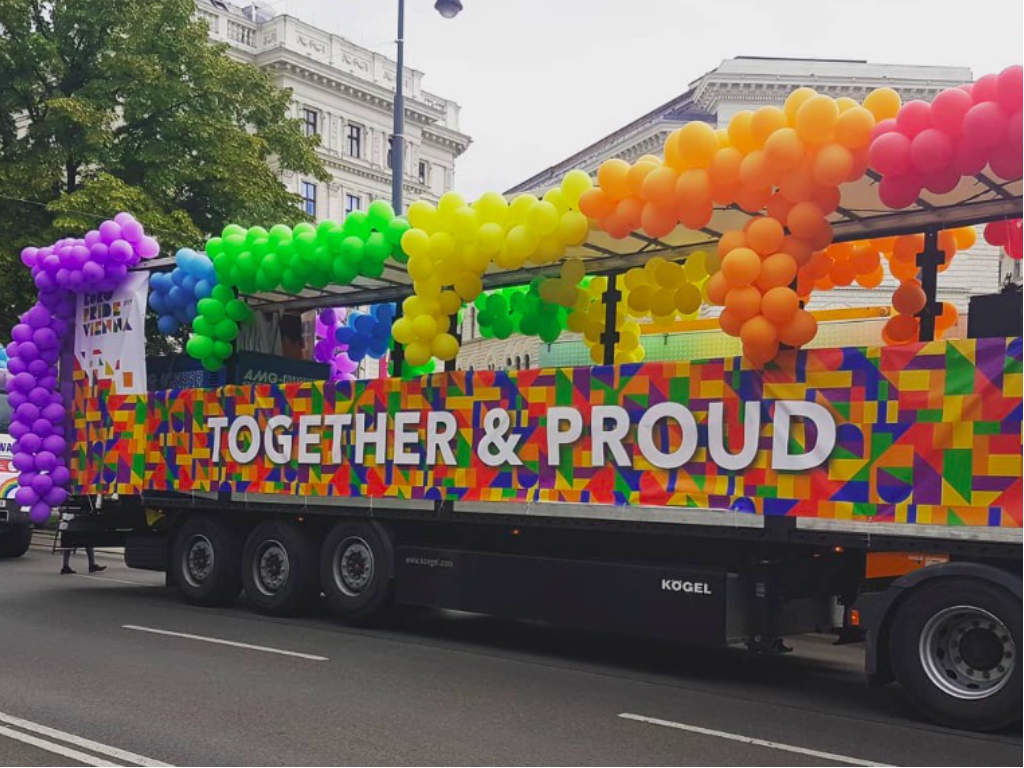 A float at Vienna Pride