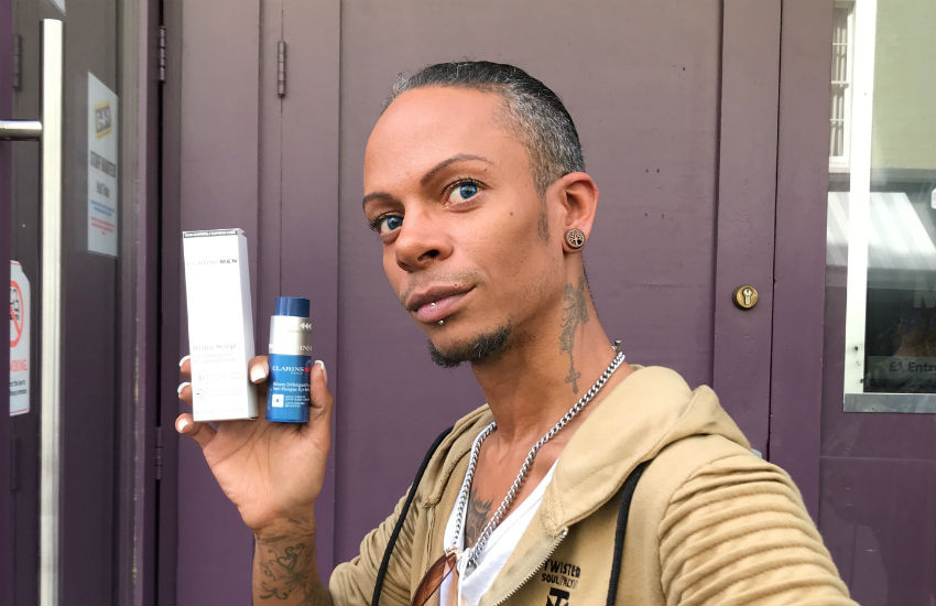 Gay man Drew reveals what skin care products he uses