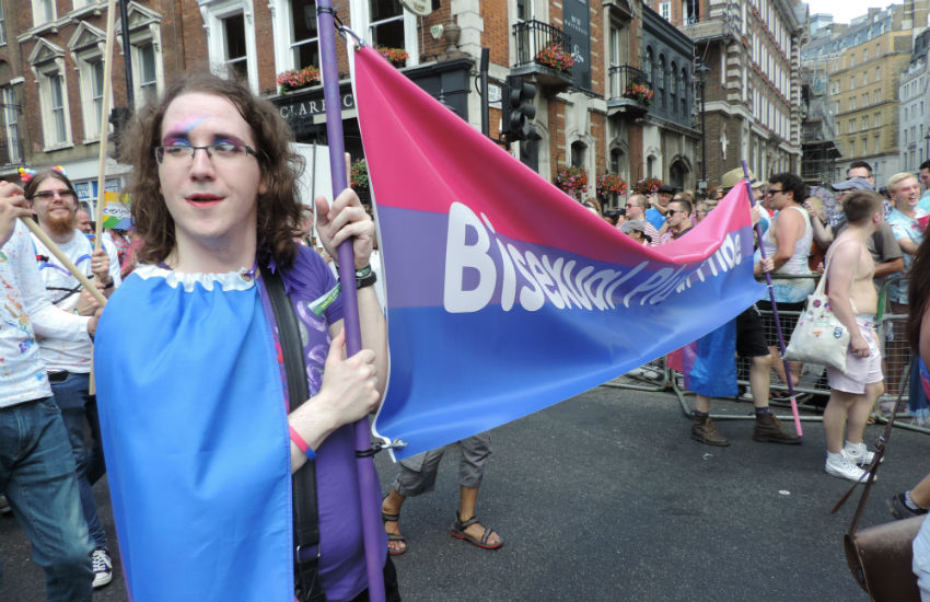 Bisexual rep in the Pride in London parade
