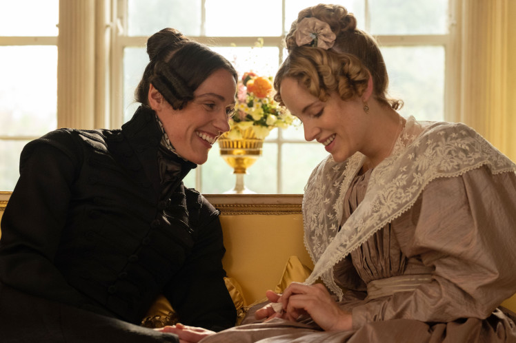 Anne Lister (Suranne Jones) and Ann Walker (Sophie Rundle) in a scene of Gentleman Jack.