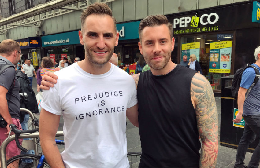 Two men at Glasgow Pride