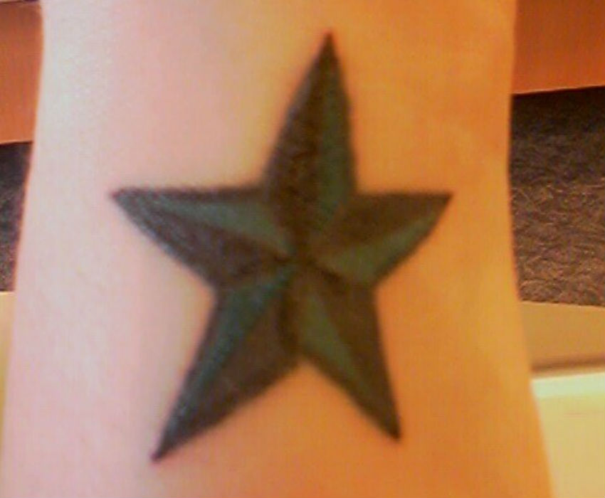 Nautical star tattoo