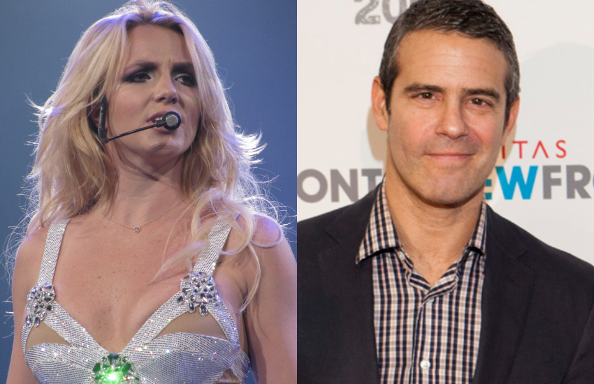 Britney Spears and Andy Cohen