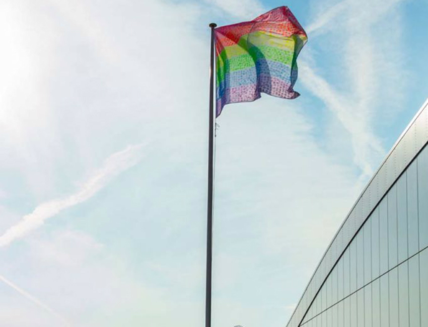Heathrow Pride flag 