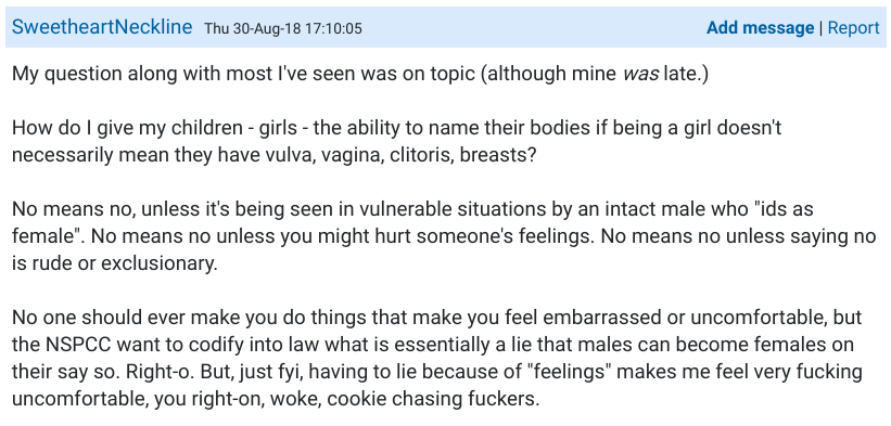 NSPCC drop child abuse chat because of transphobic mumsnet