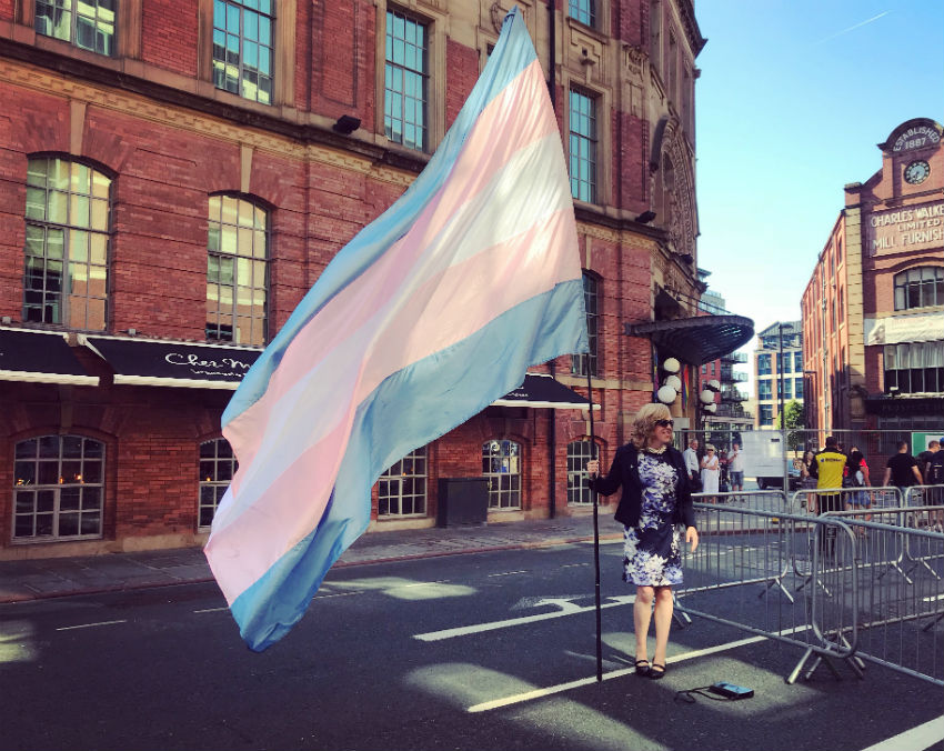 Flying the (big) flag for trans rights at Leeds Pride 
