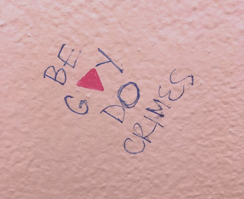 Be Gay, Do Crimes graffiti