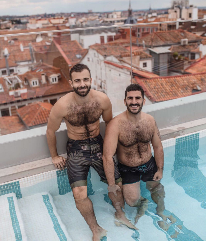 Telly and Petros on holiday in Madrid 