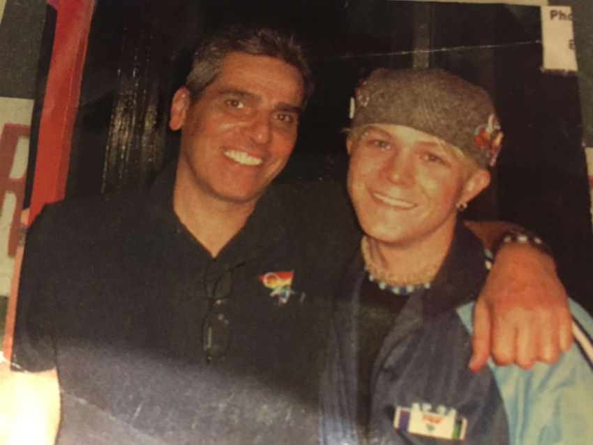 Erik (right) with the late Tommy Elias