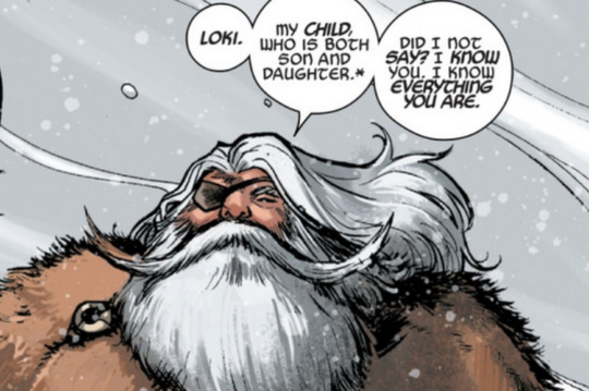Odin speaking about Loki